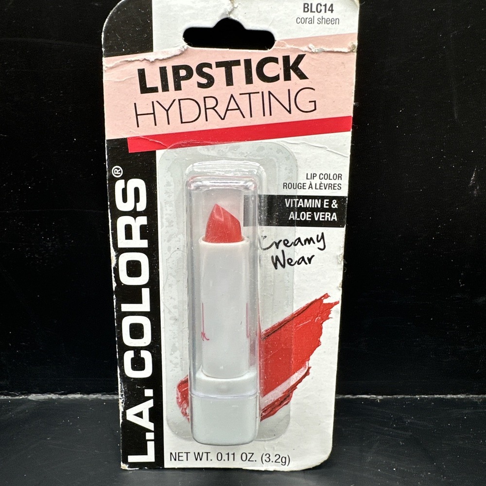 L.A. COLORS Hydrating  Lipstick‎  Coral Sheen 🍑#BLC14